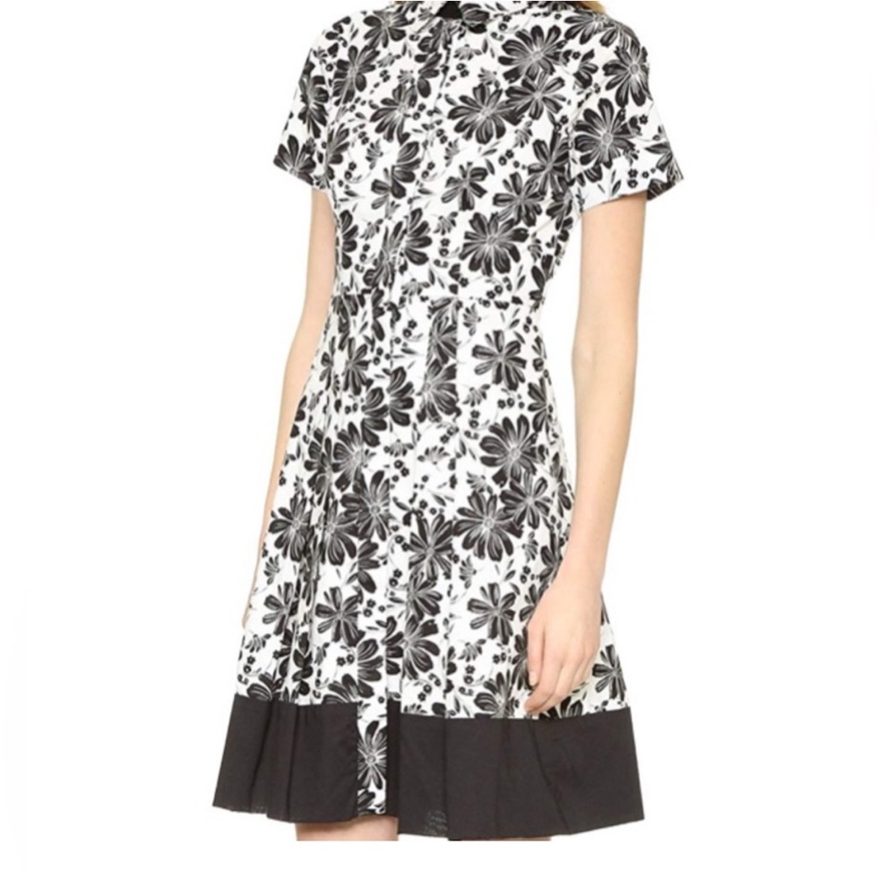 Shoshanna Black and White Floral Dress SZ 12